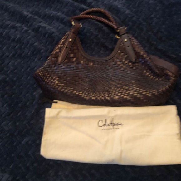 Coke Haan Genevieve Weaved Chocolate Brown - Picture 5 of 6